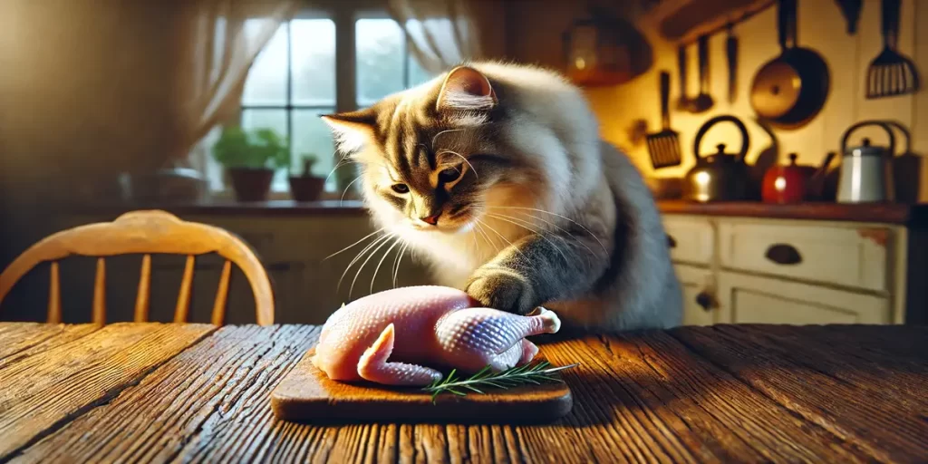 Feeding Your Cat Raw Chicken